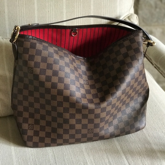 Authentic Louis Vuitton Damier Ebene Delightful MM - Picture 2 of 8